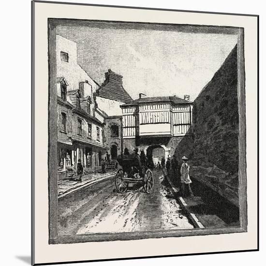 Quebec, Prescott Gate, Canada, Nineteenth Century-null-Mounted Giclee Print