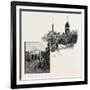 Quebec, St. John's Gate (Left); Kent Gate (Right), Canada, Nineteenth Century-null-Framed Giclee Print