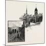 Quebec, St. John's Gate (Left); Kent Gate (Right), Canada, Nineteenth Century-null-Mounted Giclee Print