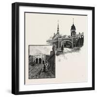 Quebec, St. John's Gate (Left); Kent Gate (Right), Canada, Nineteenth Century-null-Framed Giclee Print