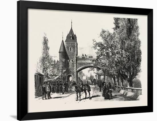 Quebec, St. Louis Gate, Canada, Nineteenth Century-null-Framed Giclee Print