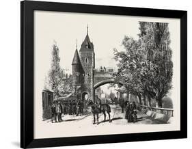 Quebec, St. Louis Gate, Canada, Nineteenth Century-null-Framed Giclee Print