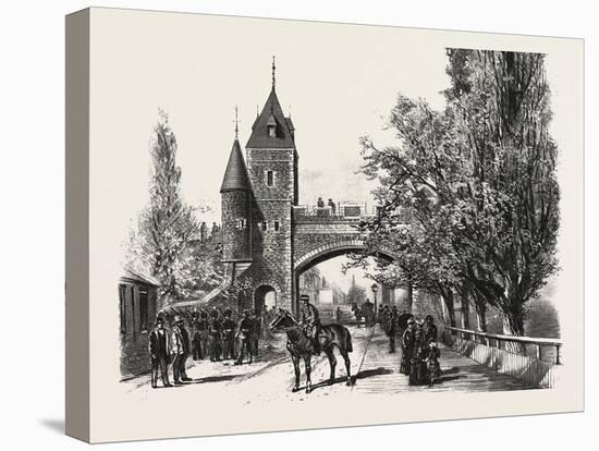 Quebec, St. Louis Gate, Canada, Nineteenth Century-null-Stretched Canvas