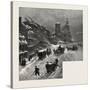 Quebec, the Basilica, from Fabrique Street, Canada, Nineteenth Century-null-Stretched Canvas