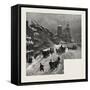 Quebec, the Basilica, from Fabrique Street, Canada, Nineteenth Century-null-Framed Stretched Canvas