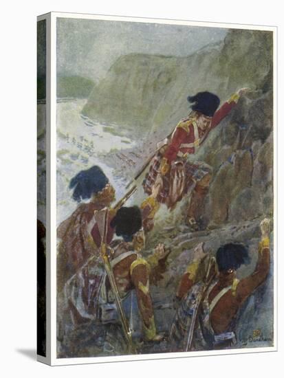 Quebec: The British Troops Scale the Heights of Abraham-Henry Sandham-Stretched Canvas