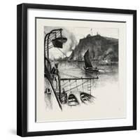 Quebec, the Citadel, from H.M.S. Northampton, Canada, Nineteenth Century-null-Framed Giclee Print