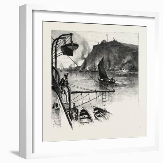 Quebec, the Citadel, from H.M.S. Northampton, Canada, Nineteenth Century-null-Framed Giclee Print