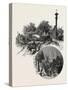 Quebec, Wayside Cross and Beauport Church, Canada, Nineteenth Century-null-Stretched Canvas