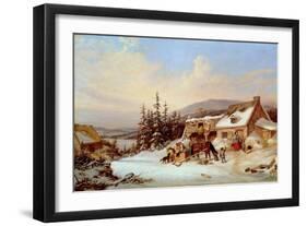 Quebec-Cornelius Krieghoff-Framed Giclee Print