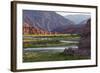 Quebrada de las Conchas. A canyon with rock formations created by Rio de las Conchas, Argentina-Martin Zwick-Framed Photographic Print