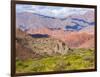 Quebrada de las Conchas. A canyon with rock formations created by Rio de las Conchas, Argentina-Martin Zwick-Framed Photographic Print