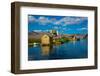 Quechua Indian Family on Floating Grass Islands of Uros, Lake Titicaca, Peru, South America-Laura Grier-Framed Photographic Print