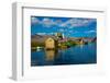 Quechua Indian Family on Floating Grass Islands of Uros, Lake Titicaca, Peru, South America-Laura Grier-Framed Photographic Print