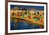 Quechua Indian Family on Floating Grass Islands of Uros, Lake Titicaca, Peru, South America-Laura Grier-Framed Photographic Print