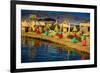 Quechua Indian Family on Floating Grass Islands of Uros, Lake Titicaca, Peru, South America-Laura Grier-Framed Photographic Print