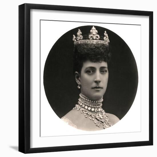 Queen Alexandra (1844-192), Queen Consort to King Edward Vii, Late 19th Century-null-Framed Photographic Print