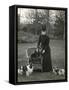 Queen Alexandra and Dogs-Thomas Fall-Framed Stretched Canvas