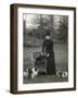 Queen Alexandra and Dogs-Thomas Fall-Framed Photographic Print