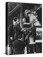 Queen Alexandra Handing a Special Cup to Dorando to Commemorate His Great Effort to Win the…-Thomas E. & Horace Grant-Stretched Canvas