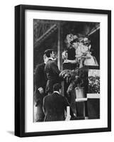 Queen Alexandra Handing a Special Cup to Dorando to Commemorate His Great Effort to Win the…-Thomas E. & Horace Grant-Framed Photographic Print