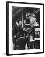 Queen Alexandra Handing a Special Cup to Dorando to Commemorate His Great Effort to Win the…-Thomas E. & Horace Grant-Framed Photographic Print