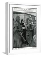 Queen Alexandra Serving at London Bridge Buffet, WW1-W. Hatherell-Framed Art Print