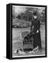 Queen Alexandra with Her Chow- Chow Plumpy-null-Framed Stretched Canvas