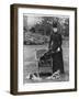 Queen Alexandra with Her Chow- Chow Plumpy-null-Framed Photographic Print