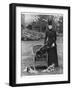 Queen Alexandra with Her Chow- Chow Plumpy-null-Framed Photographic Print