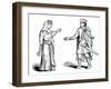 Queen Alfgyfe and King Canute, 11th Century-null-Framed Giclee Print