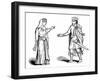 Queen Alfgyfe and King Canute, 11th Century-null-Framed Giclee Print