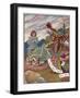 Queen and Gryphon (Cr)-C Robinson-Framed Art Print