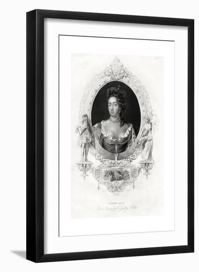 Queen Anne, 1860-Godfrey Kneller-Framed Giclee Print