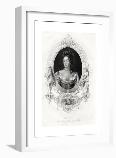 Queen Anne, 1860-Godfrey Kneller-Framed Giclee Print