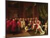 Queen Anne and the Knights of Garter, C.1720s-Pierre Angelis-Mounted Giclee Print