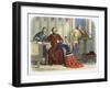 Queen Anne intercedes with Gloucester and Arundel for Sir Simon de Burley, 1388 (1864)-James William Edmund Doyle-Framed Giclee Print