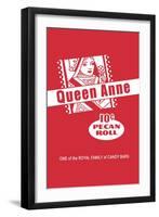 Queen Anne Pecan Roll-null-Framed Art Print