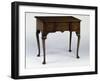 Queen Anne Style Side Table with Drawers and Walnut Veneer Finish, Ca 1710, United Kingdom-null-Framed Giclee Print