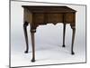 Queen Anne Style Side Table with Drawers and Walnut Veneer Finish, Ca 1710, United Kingdom-null-Mounted Giclee Print