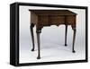 Queen Anne Style Side Table with Drawers and Walnut Veneer Finish, Ca 1710, United Kingdom-null-Framed Stretched Canvas