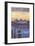 Queen Anne, Washington - Ferry and Sunset-Lantern Press-Framed Art Print