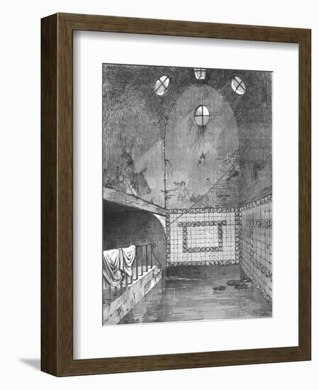 Queen Annes Bath from a View Taken in 1851,-null-Framed Giclee Print