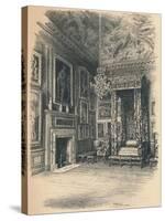 Queen Annes Bedchamber, Hampton Court Palace, 1902-Thomas Robert Way-Stretched Canvas
