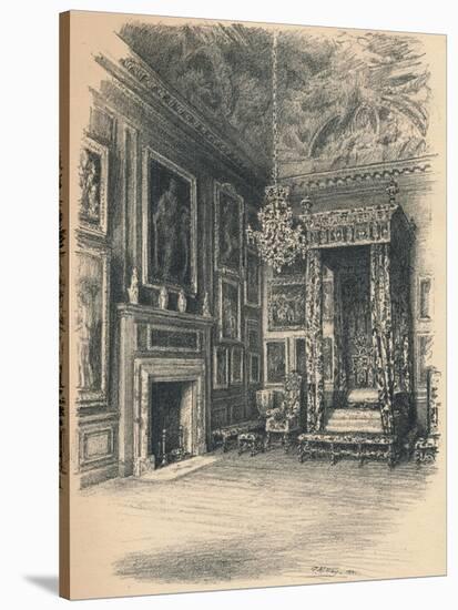 Queen Annes Bedchamber, Hampton Court Palace, 1902-Thomas Robert Way-Stretched Canvas