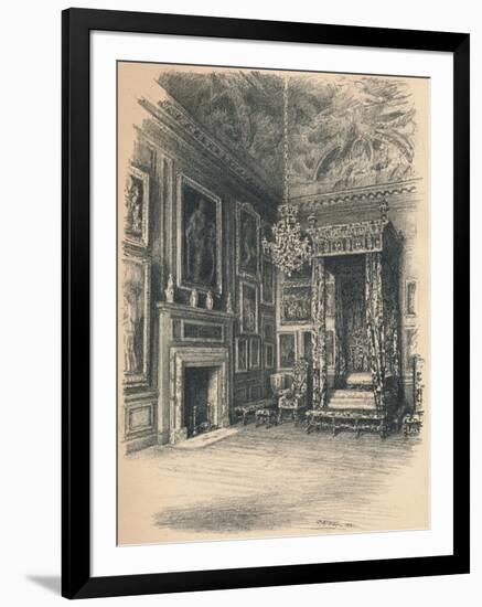 Queen Annes Bedchamber, Hampton Court Palace, 1902-Thomas Robert Way-Framed Giclee Print