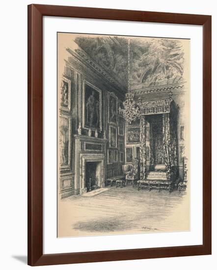 Queen Annes Bedchamber, Hampton Court Palace, 1902-Thomas Robert Way-Framed Giclee Print