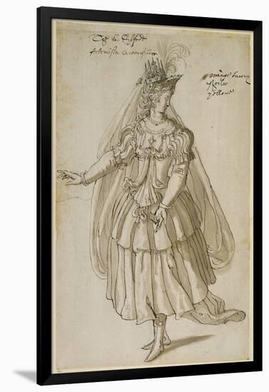 Queen Artemisia, C.1609-Inigo Jones-Framed Giclee Print