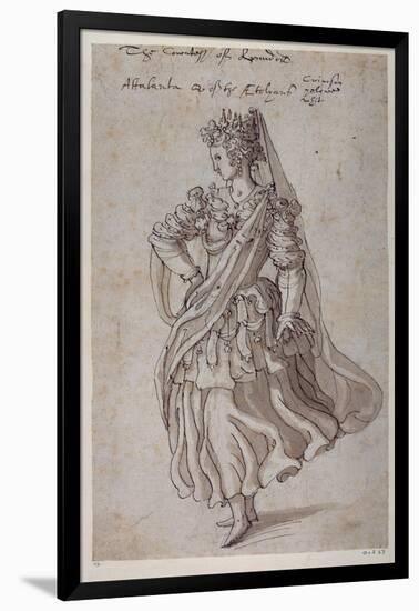 Queen Atalanta, 1609-Inigo Jones-Framed Giclee Print