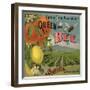 Queen Bee Brand - Corona, California - Citrus Crate Label-Lantern Press-Framed Premium Giclee Print